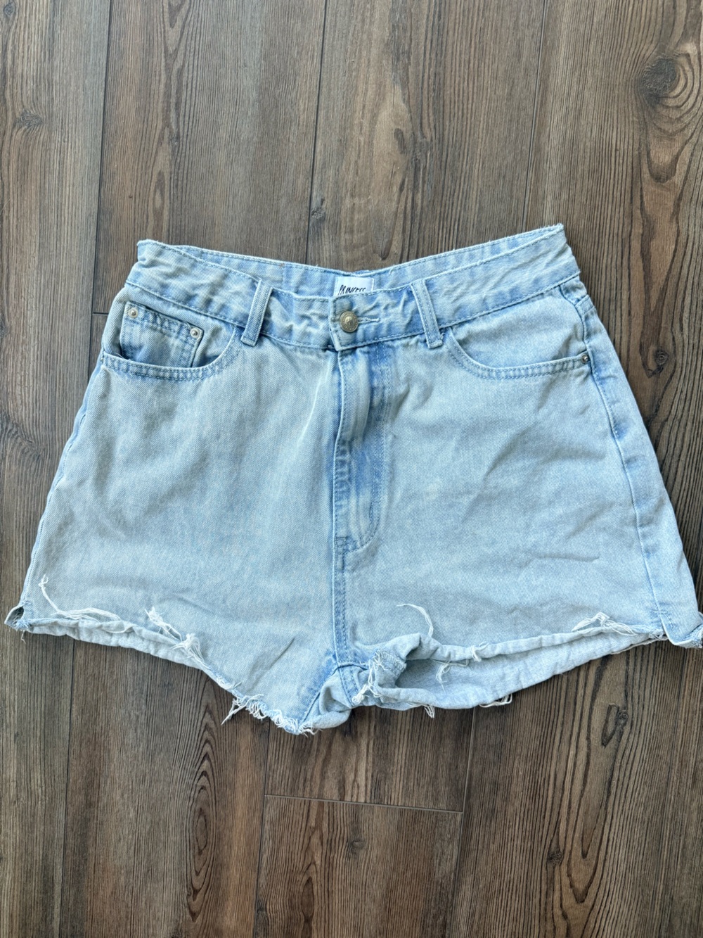 Princess Polly Light Wash Denim Shorts